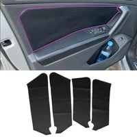 for vw tiguan 2017 2018 2019 4pcs microfiber leather interior door panels guards door handle panel cover protective trim
