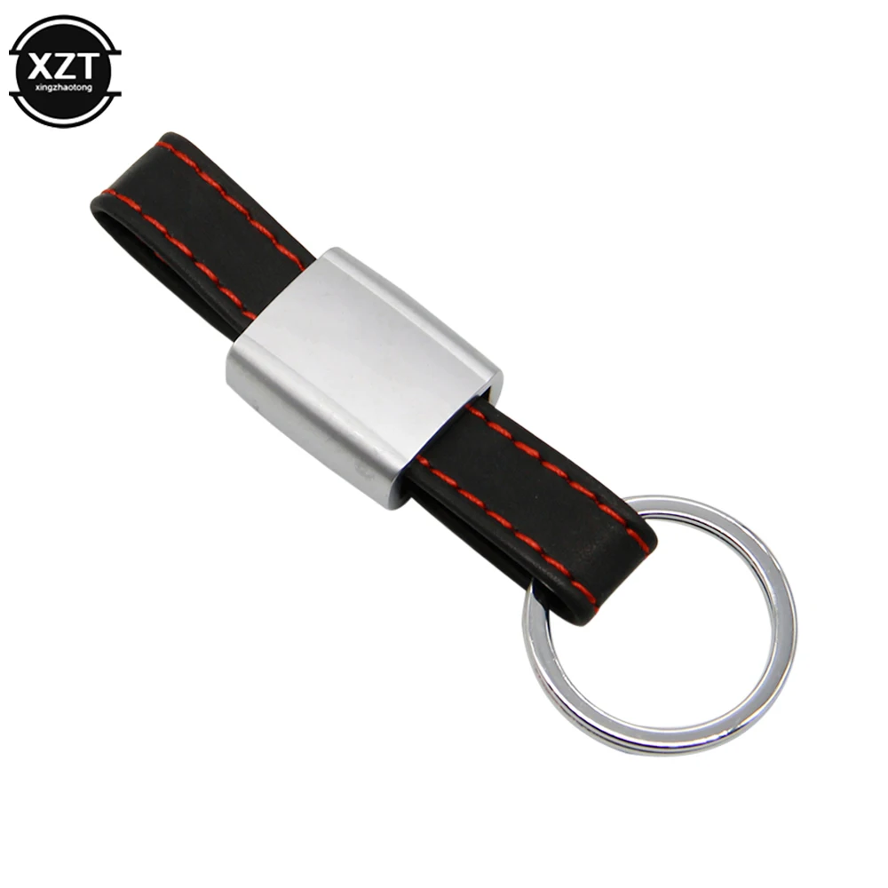 

Кожаный черный красный автомобильный брелок для ключей для Audi Sline RS VW R AMG M sport