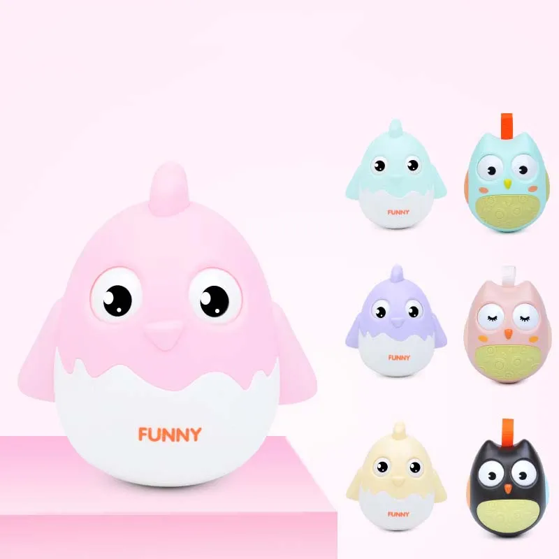 Забавная игрушка для домашних животных издает звуки с милым цыпленком Сова Форма