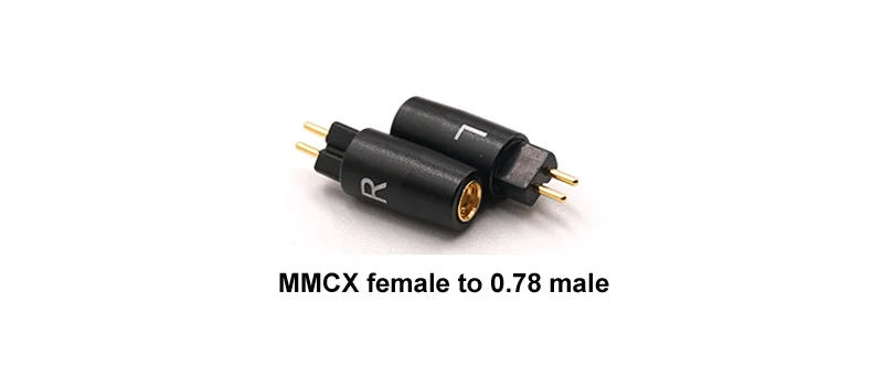 Мини MMCX до 0,78 IE80 IM A2DC EXK QDC JH штырь для наушников T1120 - Цвет: MMCX to 0.78