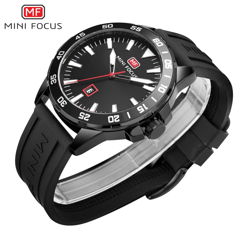 MINIFOCUS модные спортивные наручные часы Для мужчин кварцевые аналоговые Дата Часы