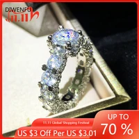 luxury diamond s925 sterling silver rings for women bohemia wedding bands rings for couples fashion diamond silver fine jewelry