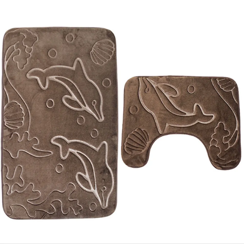 Нескользящий коврик для ванной комнаты прочный душа туалета 3D напольный с