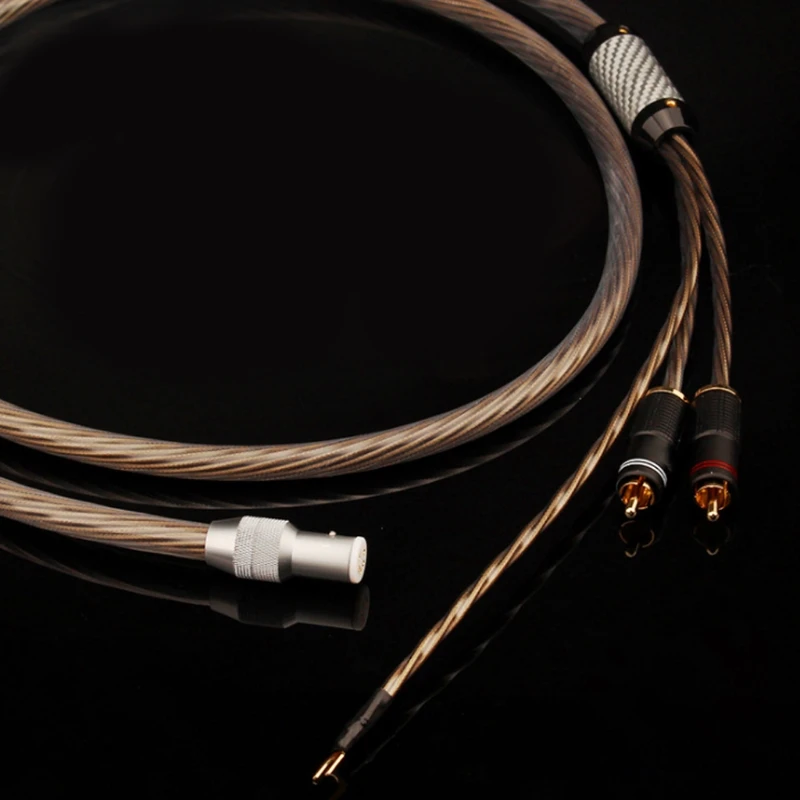 

1M/1.5M/2M/ LP Vinyl Record Five-core Female Plug To 2rca Tonearm Signal Cable Phonograph Dedicated HiFi Cable