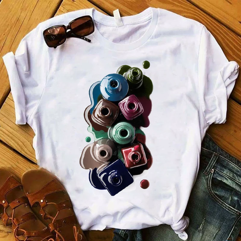 Футболка женская с коротким рукавом и 3D принтом в стиле 90 х|Футболки| |