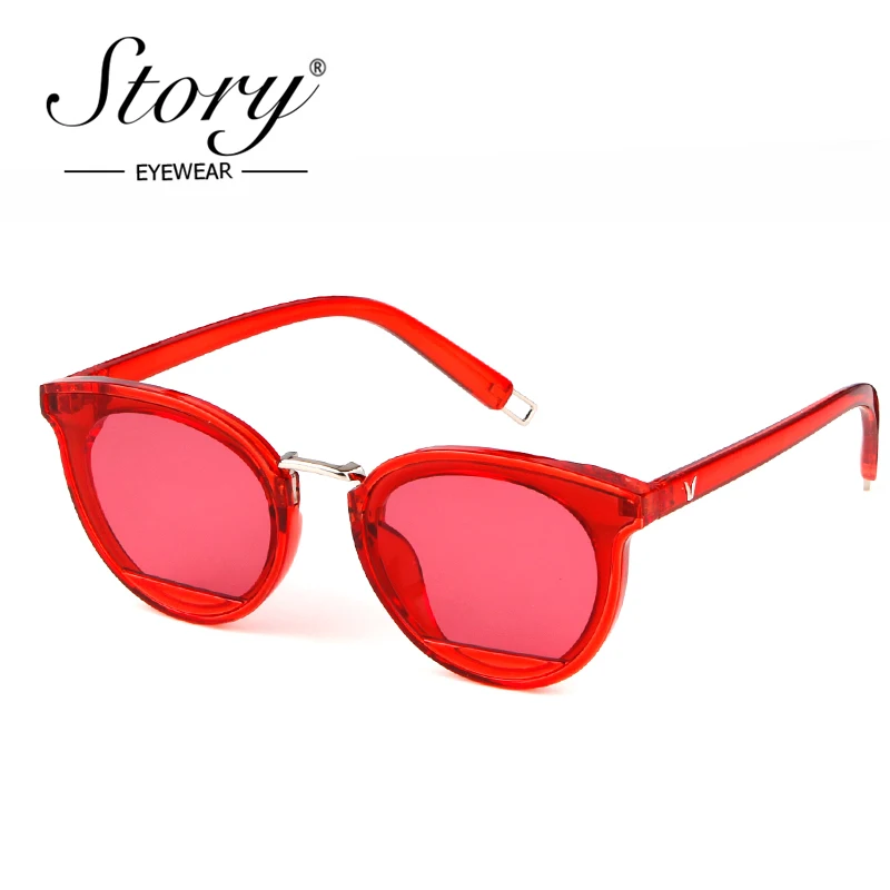 Классические солнцезащитные очки кошачий глаз STORY 2018 для женщин брендовые