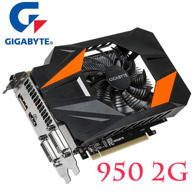 Оригинальные видеокарты GIGABYTE GTX950 2 Гб 128Bit GDDR5 графические карты для nVIDIA VGA Geforce GTX 950