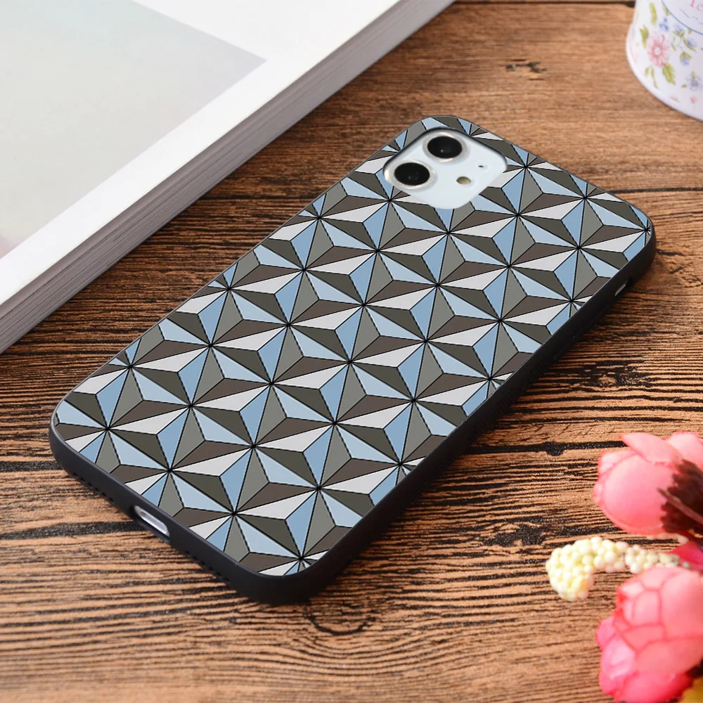 

For iPhone Spaceship Earth Soft TPU border Apple iPhone Case
