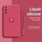 Чехол-книжка для Samsung galaxy S20, S10, E 5G, S9, S8, Note 20, 10, 9 Plus, с кольцом-подставкой