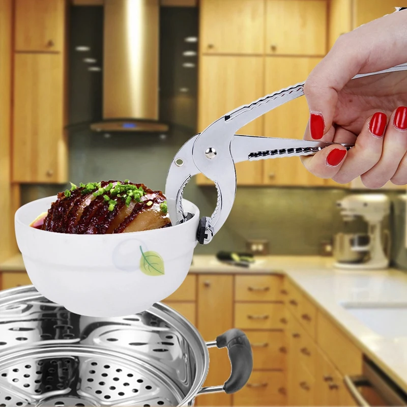 

Кухня инструмент с защитой от ожогов Клип Многофункциональный из тостолистой стали зажим глиняный горшок клип камень горшок упаковка зажи...