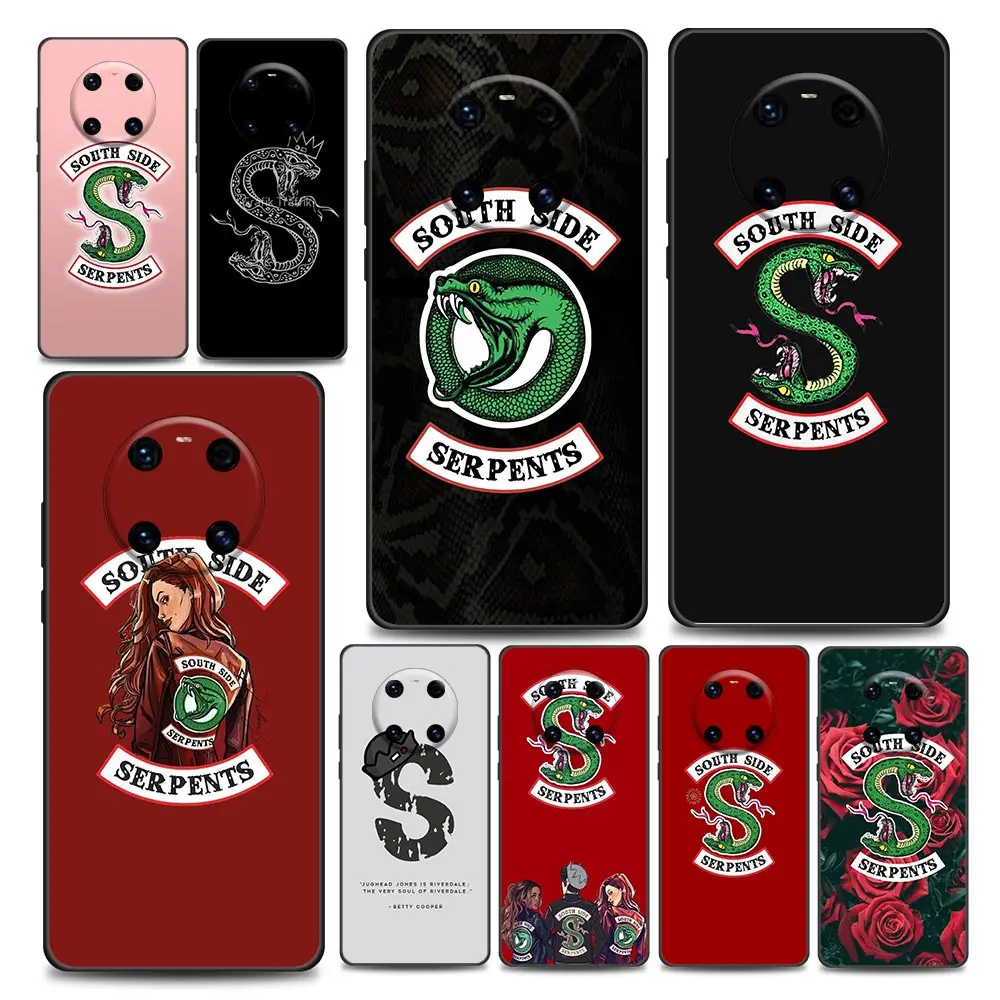 

Riverdale South Side Serpents Phone Case for Huawei Y6 7 9 5p 6p 8s 8p 9a 7a Mate 10 20 40 Lite Pro Plus RS Soft Silicone Cover