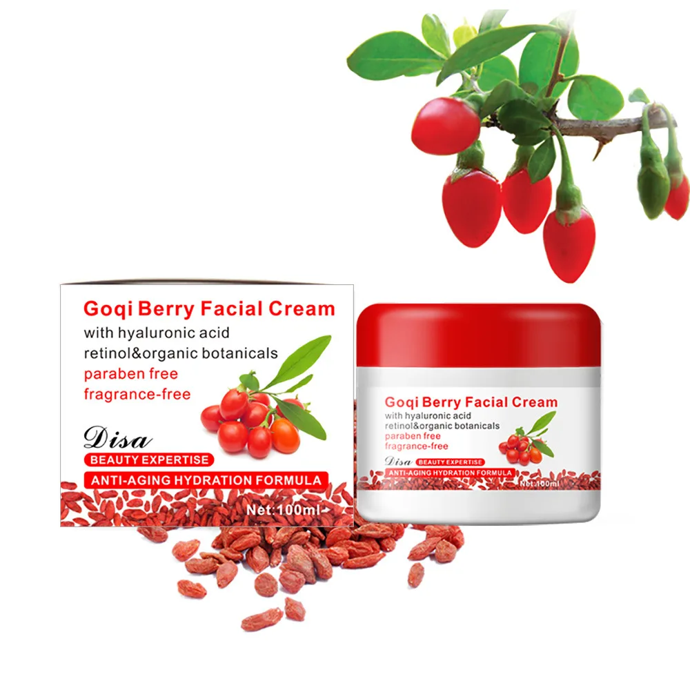 Доставка Goji для лица крем с гиалуроновой кислотой без парабена отдушек