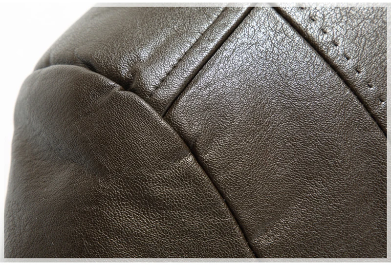 MOGU New Winter Fashion Leather Jacket Men L-7XL Thick Suede Solid Leather Jacket Casual Faux Fur Coat