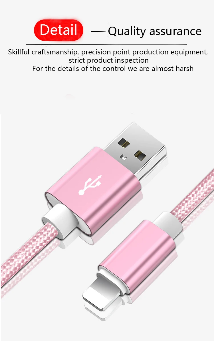 Кабель Micro USB Oincase de datos de carga rapida нейлоновая оплетка 1 м 2 м 3 м USB кабель для iPhone 11 7 6 S Plus X XR MRX