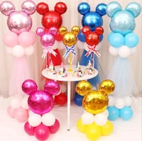 5pcs lot 16 inch mickey minnie head foil balloon birthday party decoration baby shower supplies inflatable cartoon mitch ballon