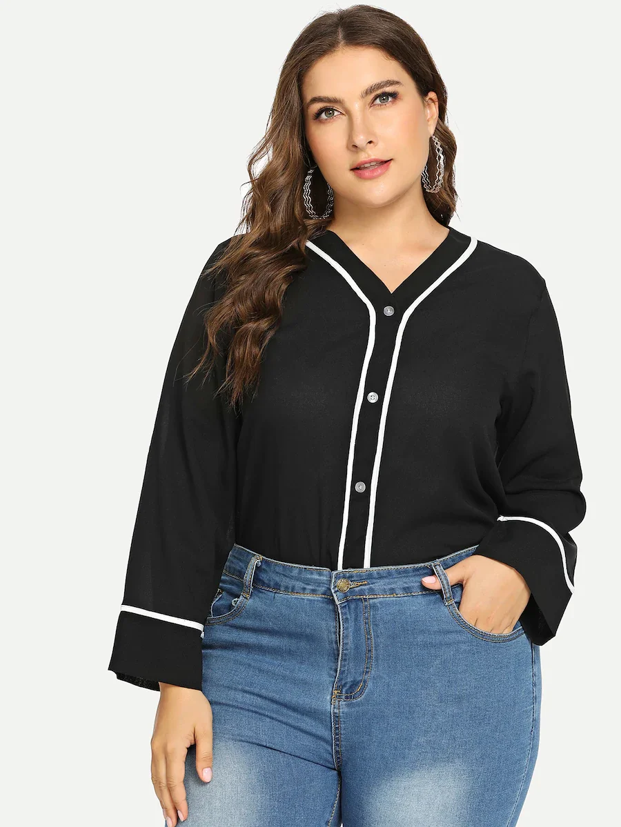 Большие размеры 6XL 5XL XXXXL рубашка горячая Распродажа тонкие шифоновые женские топы Летние повседневные топы шифоновая блузка с v-образным вырезом