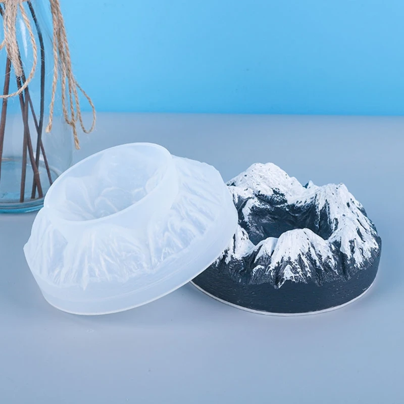 

DIY Crafts Crystal Epoxy Resin Mold Small Snow Mountain Ornament Silicone Mould