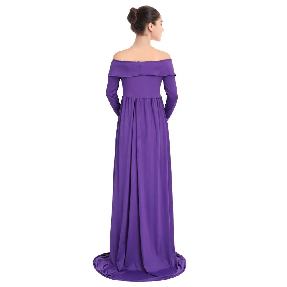 Платье для беременных с длинным рукавом Макси длинное платье женские костюмы