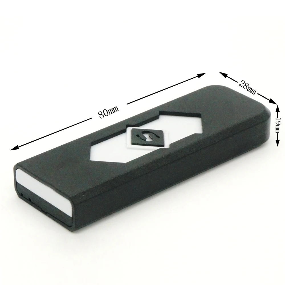 40 шт./лот оптовая продажа ветрозащитная USB Зажигалка перезаряжаемая Бездымная