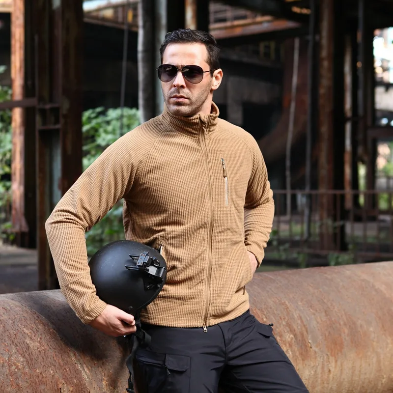 Тактические флисовые куртки для мужчин зимняя уличная спортивная походная