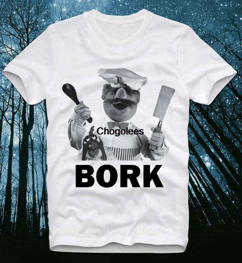 Футболка Bork с изображением шведского шеф-повара мультипитомца шоу ретро