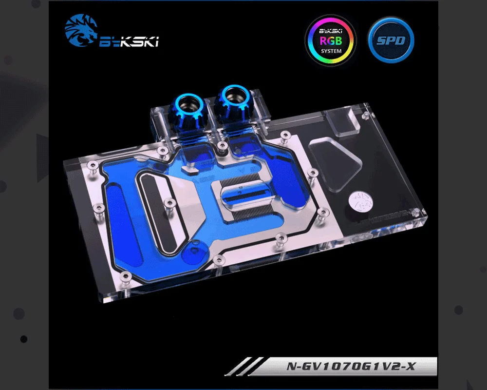 Bykski N-GV1070G1V2-X полное покрытие видеокарта блок водяного охлаждения для Gigabyte GAMING GTX1070TI 1070 1060 G1