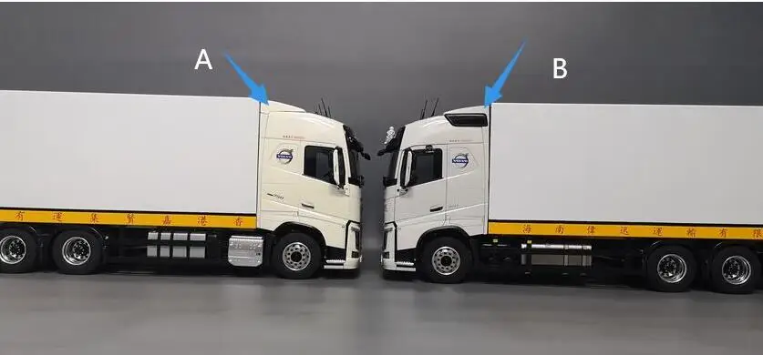 Ведро контейнер прицеп буксировочный спойлер для Tamiya 1/14 тягач Volvo FH16 FH12 Globetrotter 750 6X4 грузовик лесовоз#56360