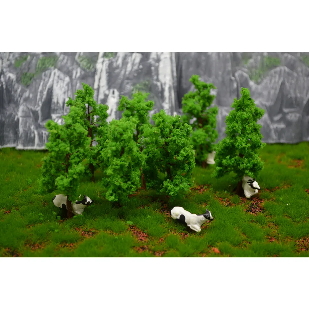 50pcs70mm HO Масштаб проволочное дерево миниатюрное железо для модели поезда строительство дороги пейзаж песок стол макет металла
