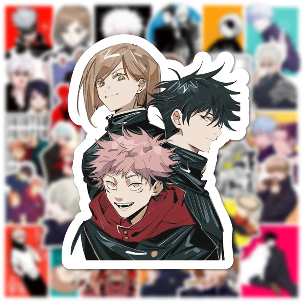 103050pcs anime jujutsu kaisen cartoon graffiti stickers stickers laptop mobile phone shell bicycle guitar stickers wholesale free global shipping