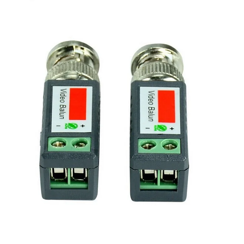 2 шт. пассивный витой видео передатчик тонкой меди BNC Гнездовой разъем