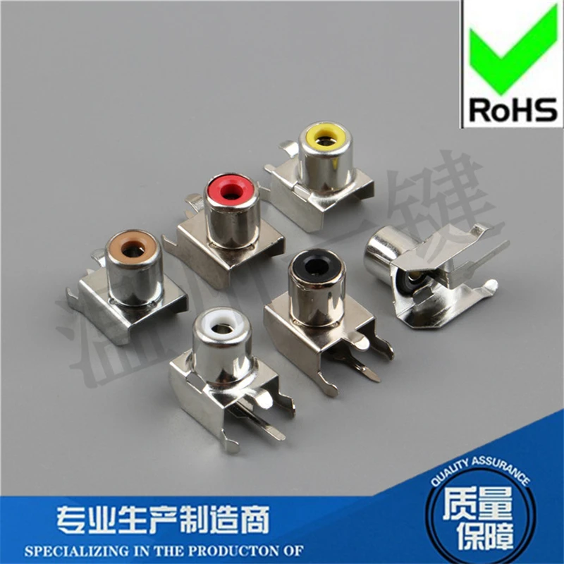 Гнездо для сердечника AV Lotus Seat AV1-8.4-3B 4-футовое гнездо RCA печатная плата с одним