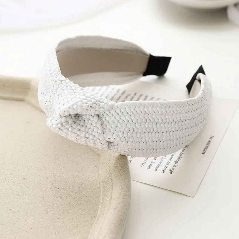 

Retro Hand Woven Pp Grass Hair Hoop Accessories Manufacturer C430