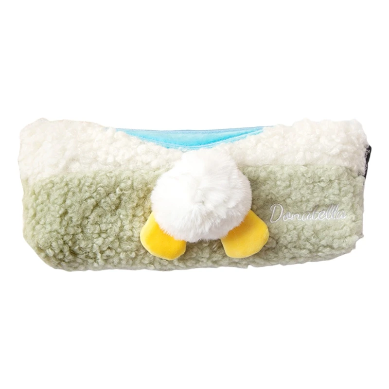 

Cute Soft Plush Fluffy Pencil Case Student Zipper Pen Pouch Stationery Organizer U4LD