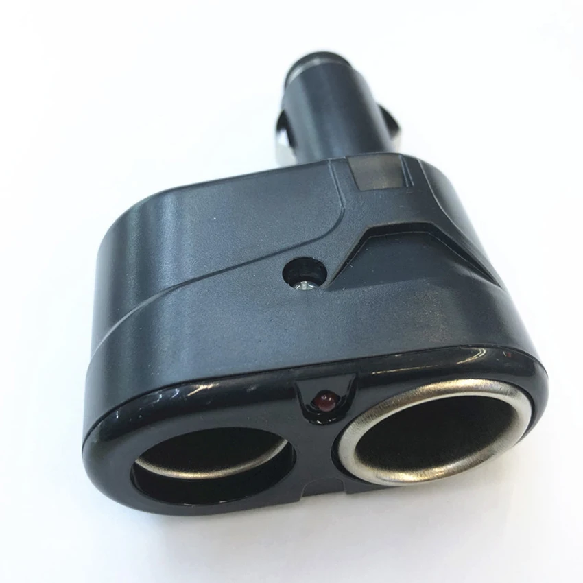 

Автомобильное зарядное устройство, 2 розетки, Разветвитель Прикуривателя 12/24 в, адаптер прикуривателя с предохранителем, совместимый с моби...