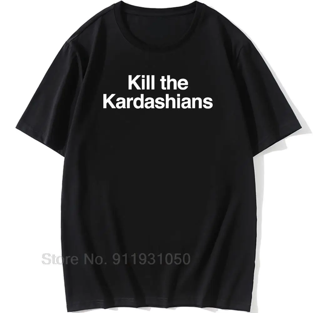 Camiseta de Kill The Kardashians para hombre, Camisa de algodón orgánico con cuello redondo, Slayer, Kim Kylie Jenner, camisetas Hipster de manga corta