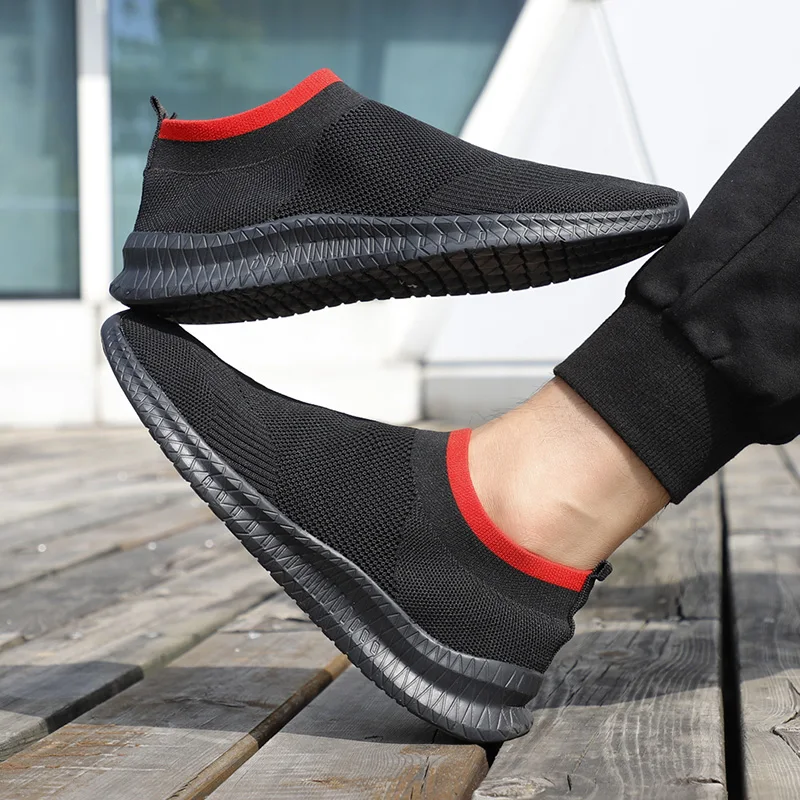 

Men Casual Shoes Comfortable Mesh Shoes Summer Breathable Men Loafers Wide Slip On Walking Shoes Men Tenis