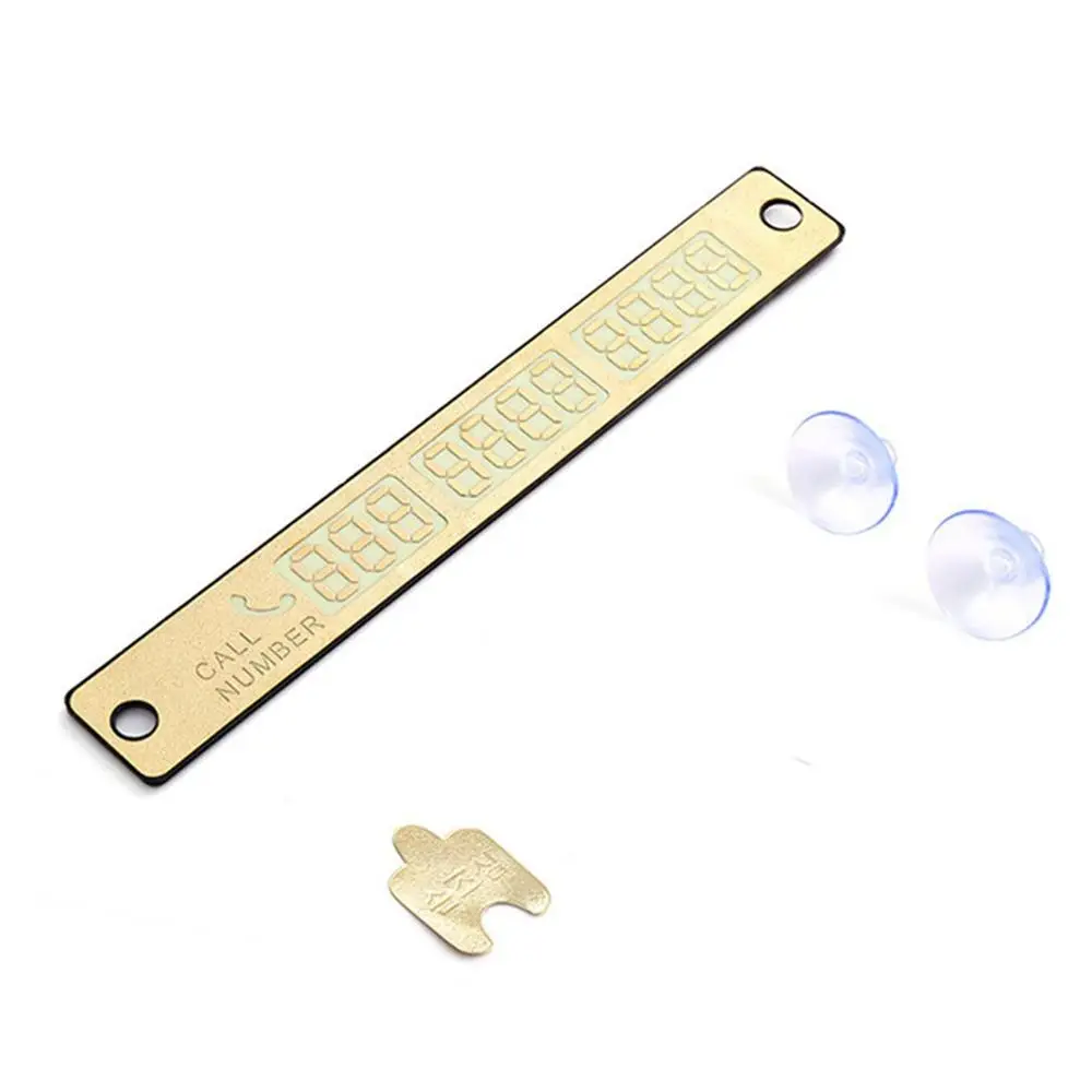 Car Styling Phone Number Card Sticker Night Luminous Temporary Parking Plate Suckers |