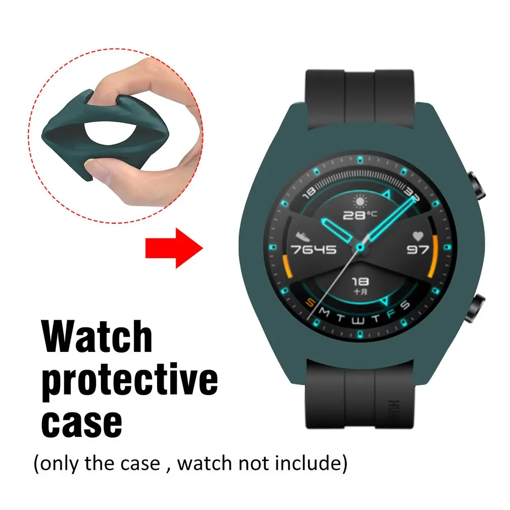 Мягкий силиконовый чехол из ТПУ для Huawei Watch GT 2 умный браслет защитная рамка GT2