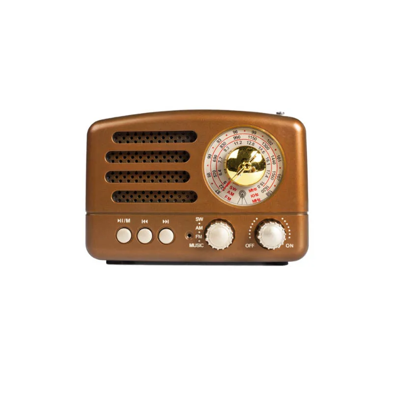 Карманный приемник Мини портативное Ретро Радио AM FM SW + Bluetooth динамик AUX USB TF MP3