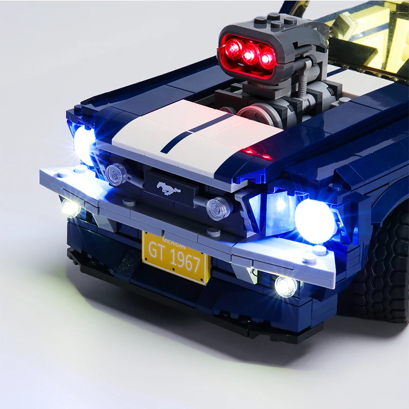 Lepinblocks King Bricks 21047 Ford Mustang Technic модель автомобиля Строительные блоки Набор 10265 Creator Expert игрушки для детей подарок