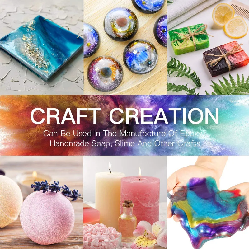 Слюдяной порошок 24 цвета пигмента для краски мыла изготовления лака ногтей