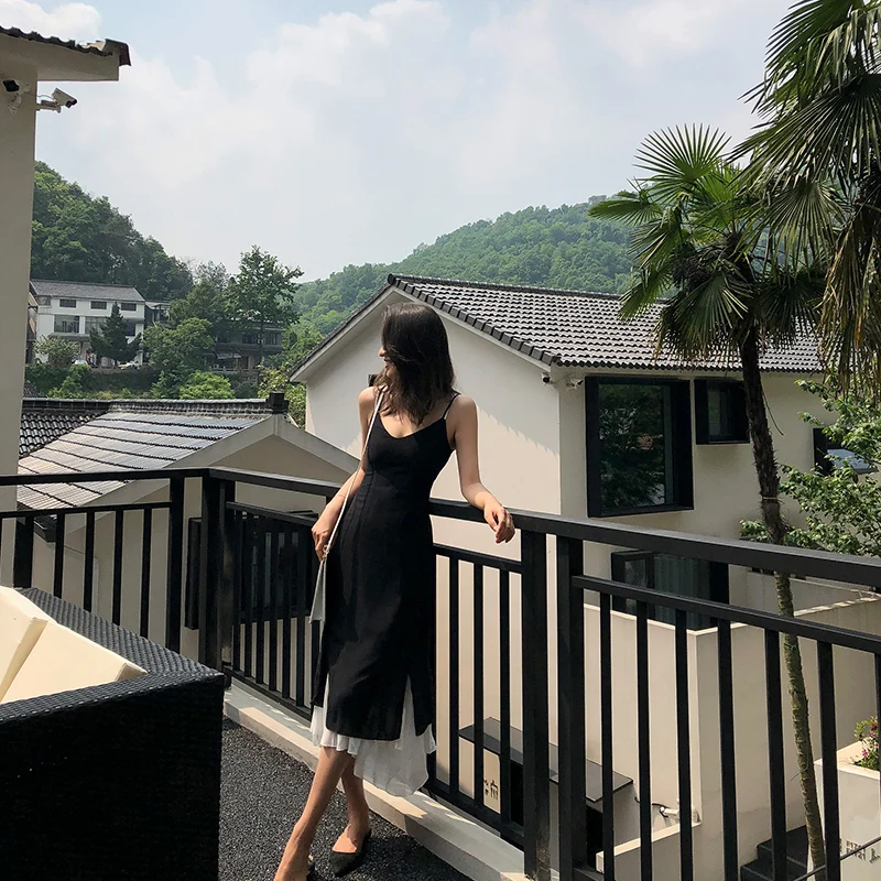 Женское платье макси с разрезом длинное винтажное вечернее в стиле пэчворк из