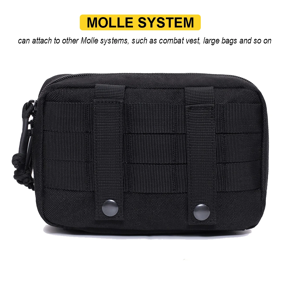 Тактический двухслойный поясной кошелек 1000D Molle для повседневного использования
