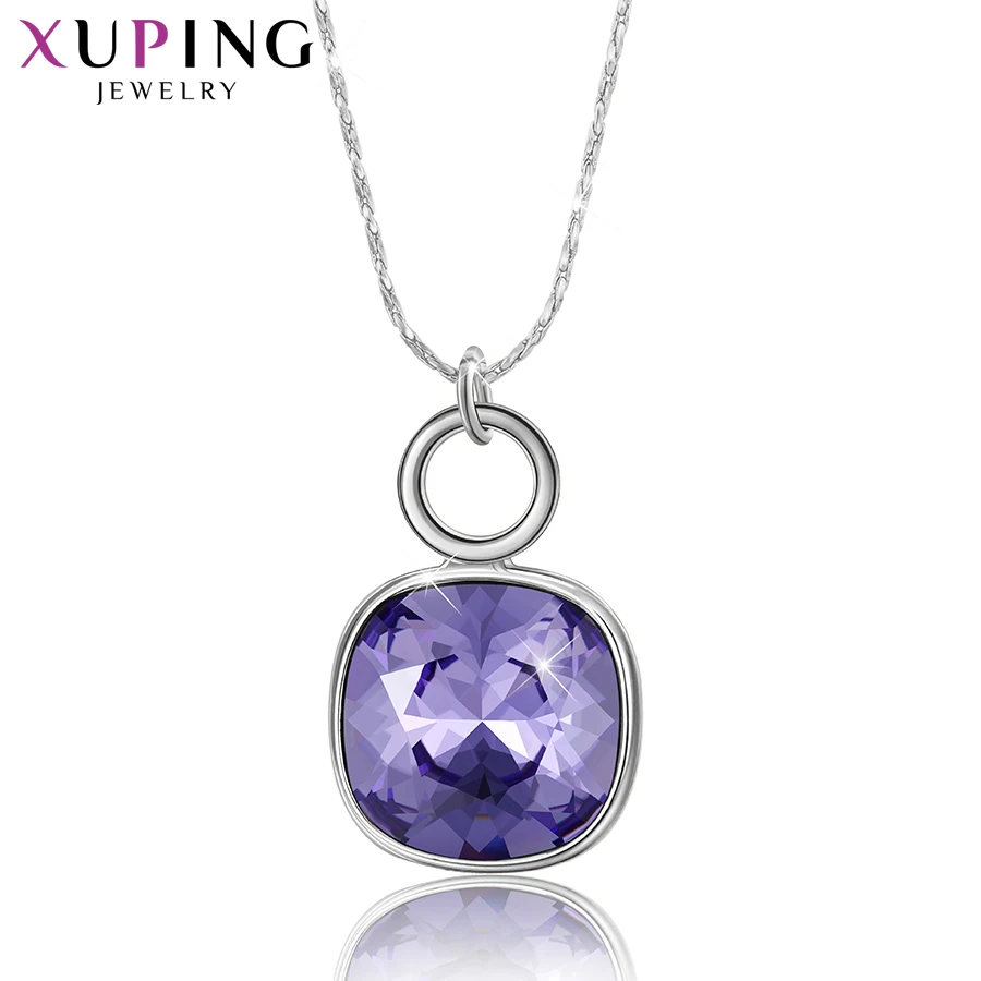 Xuping ювелирные изделия элегантные модные женские кристаллы подвеска ожерелья на