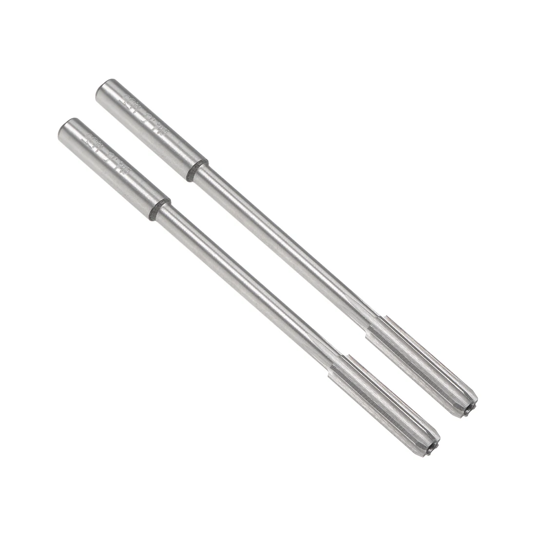 

uxcell 2 Pcs 3.8mm-4.7mm Chucking Reamer High Speed Steel Cobalt M35 Round Shank 6 Straight Flutes Machine Milling Cutter