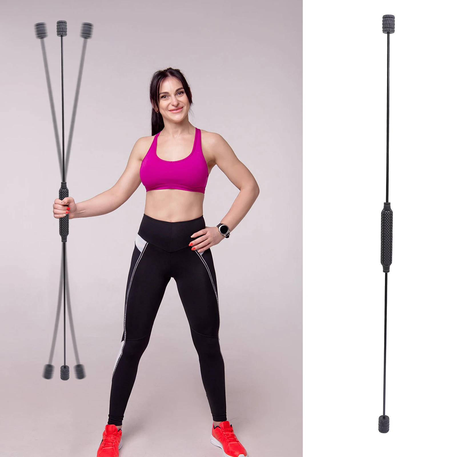 

1pc Multifunction Practical Durable Creative Useful Muscle Trainer Training Rod for Home
