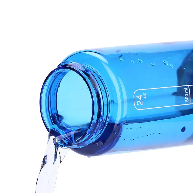 Пластиковая бутылка для воды спортивная короткая колба-стакан Botella Agua прогулок и