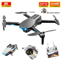2021 new lu3 gps drone 8k hd dual camera profesional helicopter fpv eders foldable rc quadcopter 5g wifi brushless motor drones