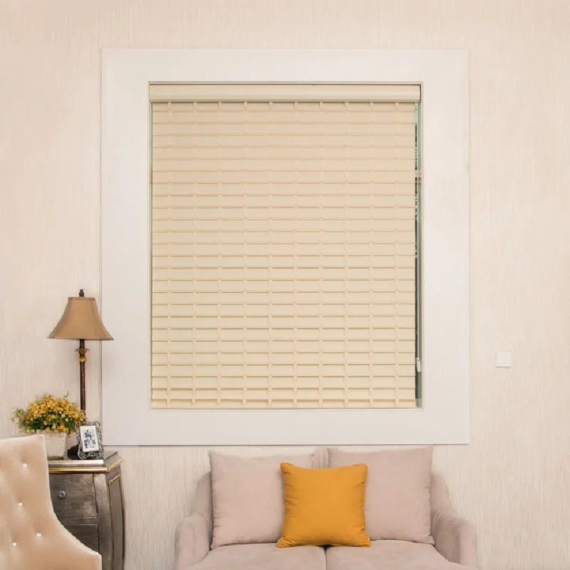 

Home decor manual Brown color linen look shangri-la blinds triple layers day and night roller blind