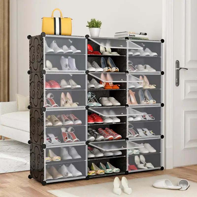 

Multilayer Shoe Rack Detachable Dustproof Nonwoven Fabric Shoe Cabinet Home Standing Space-saving Stand Holder Shoes Organizer